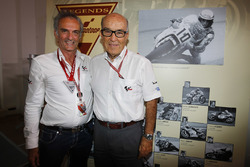 Carmelo Ezpeleta, CEO Dorna Sports, Franco Uncini, FIM Grand Prix Safety Officer