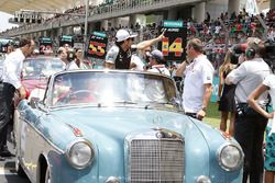 Sergio Pérez, Sahara Force India F1 en el desfile de pilotos