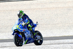 Andrea Iannone, Team Suzuki MotoGP, nach Sturz