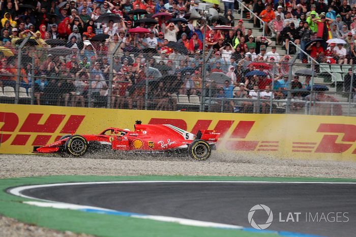 Accidente de Sebastian Vettel, Ferrari SF71H 