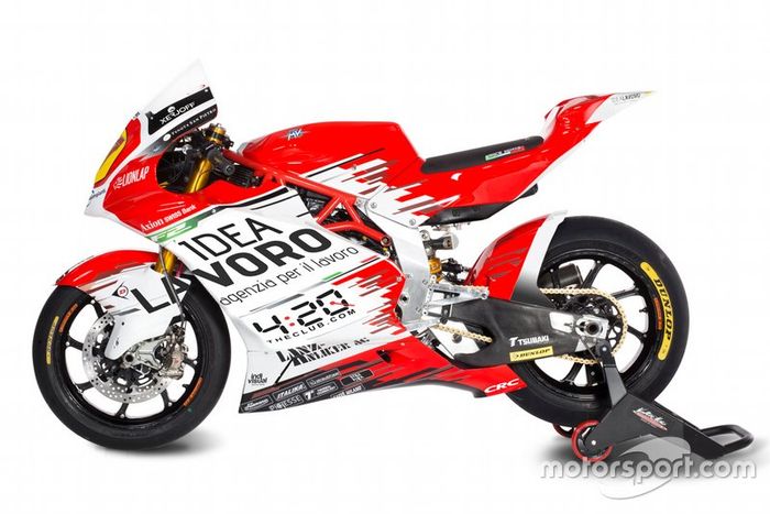 #77 Dominique Aegerter, MV Agusta F2 bike detail