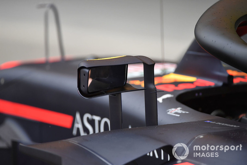 Mirror on Red Bull Racing RB14 