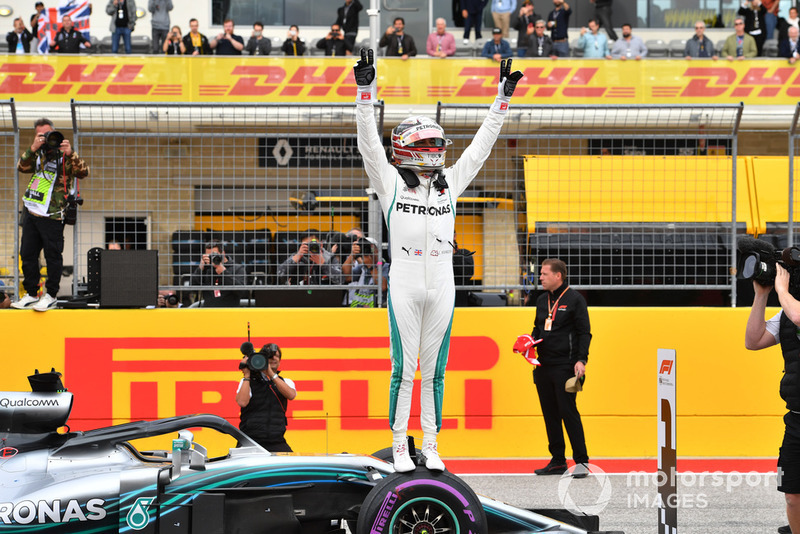 Le poleman Lewis Hamilton, Mercedes AMG F1 W09