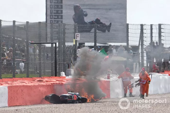 Fabio Quartararo, Petronas Yamaha SRT, Andrea Dovizioso, Ducati Team accidente