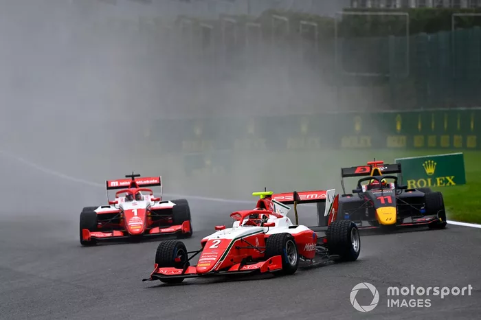 Arthur Leclerc, Prema Racing,  Ayumu Iwasa, Hitech Grand Prix e Dennis Hauger, Prema Racing 