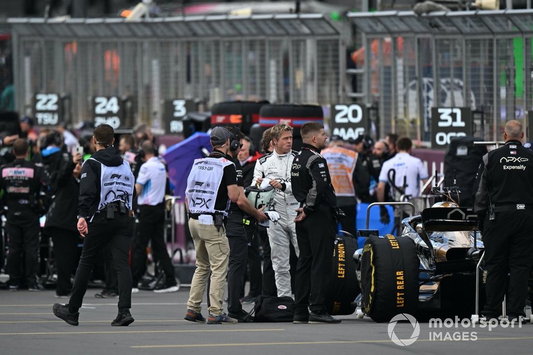 El actor Brad Pitt durante el rodaje de una próxima película