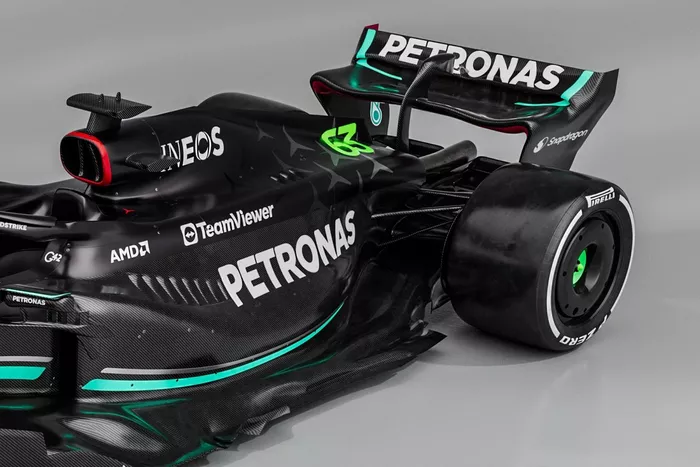 Mercedes W14 detalle
