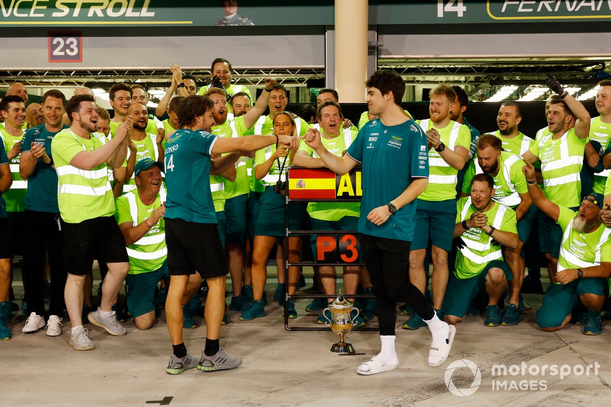 Stroll was wary of handshakes with team-mate (and podium finisher) Fernando Alonso following a painful run to sixth place in Bahrain