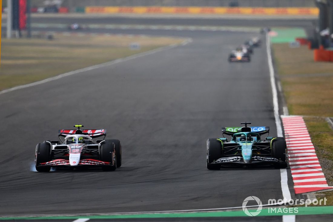 Lance Stroll, Aston Martin Racing, Oliver Bearman, Haas F1 Team