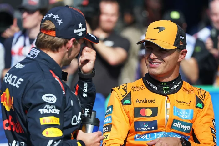 Lando Norris, McLaren, Max Verstappen, Red Bull Racing