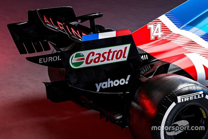 Detalle del alerón trasero del Alpine A521