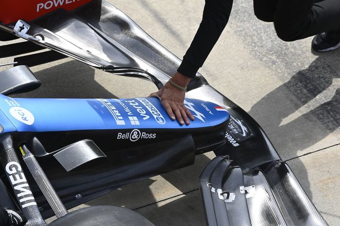 Detalle del morro del Alpine A521