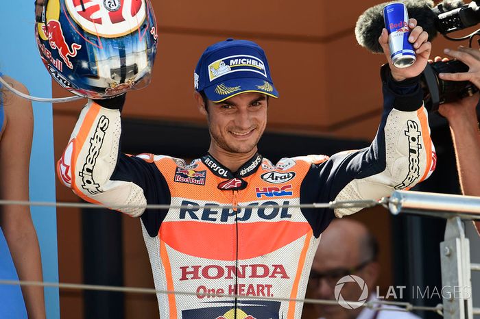 Podio: segundo Dani Pedrosa, Repsol Honda Team