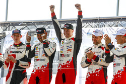 Podium : les vainqueurs Esapekka Lappi, Janne Ferm, Toyota Racing, les deuxièmes Elfyn Evans, Daniel Barritt, M-Sport, les troisièmes Juho Hänninen, Kaj Lindström, Toyota Racing