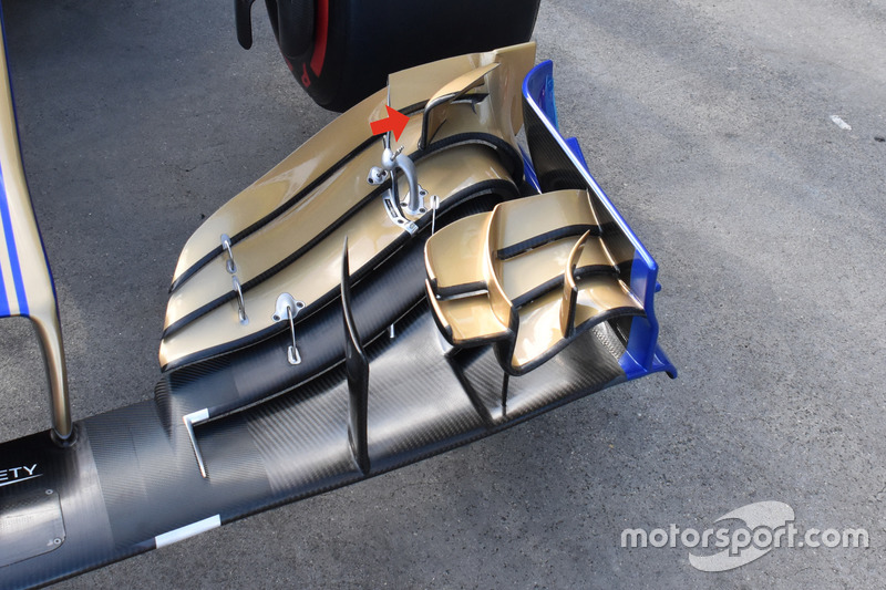 Aileron avant de la Sauber C36