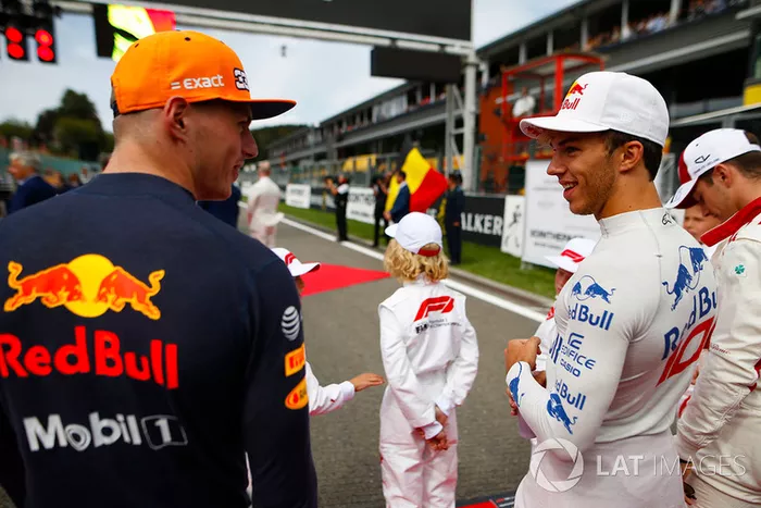 Max Verstappen, Red Bull Racing,y Pierre Gasly, Toro Rosso