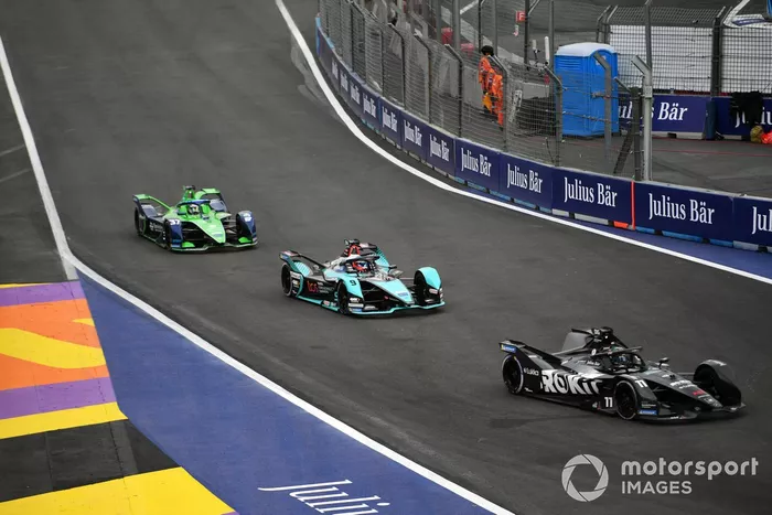 Lucas di Grassi, Venturi Racing, Silver Arrow 02, Mitch Evans, Jaguar Racing, Jaguar I-TYPE 5, Nick Cassidy, Envision Racing, Audi e-tron FE07