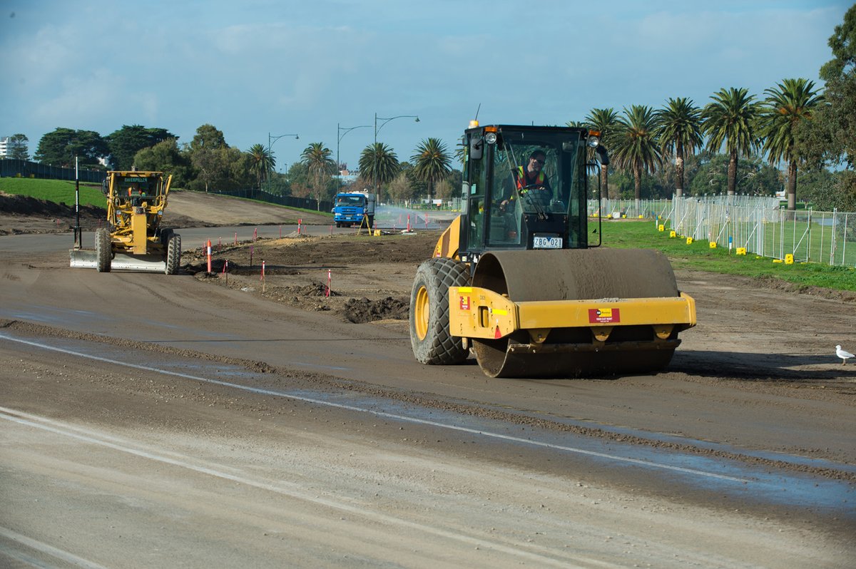 Les travaux aux virages 9 et 10