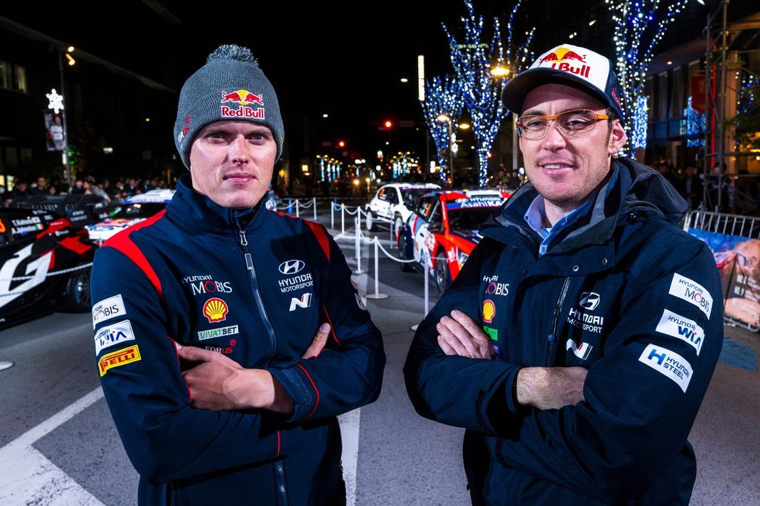 Ott Tänak, Martin Järveoja, Hyundai i20 N Rally1, Thierry Neuville, Hyundai World Rally Team