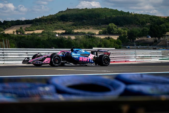 Paul Aron, Alpine, pruebas Pirelli Hungaroring