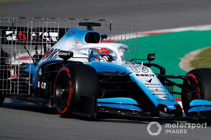 El Williams FW42 con sensores aerodinámicos