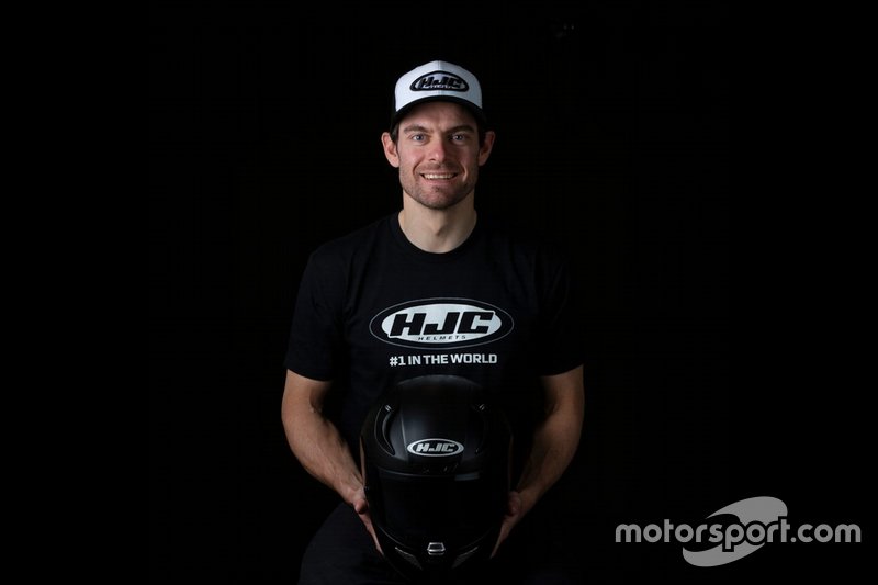 Cal Crutchlow with HJC Helmet