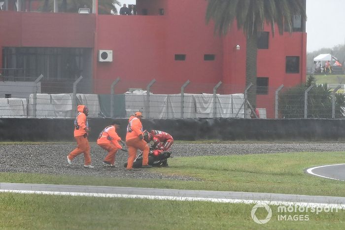 Caída de Francesco Bagnaia, Ducati Team