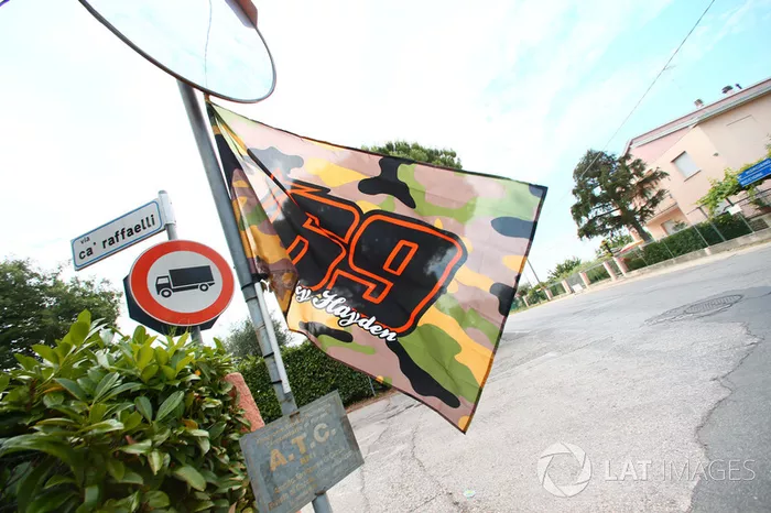 Nicky Hayden sitio del accidente