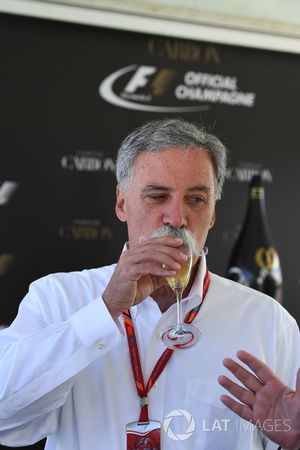 Chase Carey, Chief Executive Officer and Executive Chairman of the Formula One Group at a Carbon Champagne Media Reception