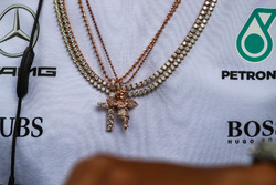 Lewis Hamilton, Mercedes AMG F1 necklace / jewellary