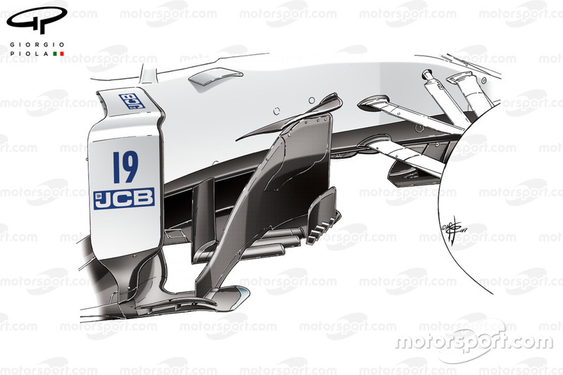 Williams FW40 new bargeboard, Austrian GP