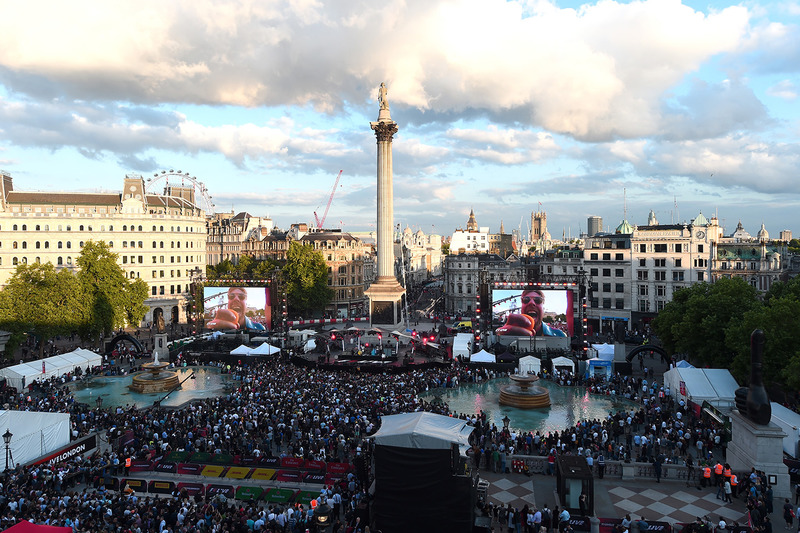 An aerial view of F1 Live London