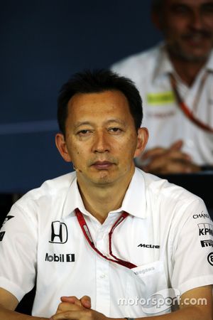 Yusuke Hasegawa, Head of Honda F1 Programme di FIA Press Conference