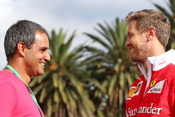 Juan Pablo Montoya, and Sebastian Vettel, Scuderia Ferrari