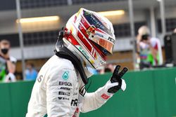 Lewis Hamilton, Mercedes-AMG F1 en parc ferme