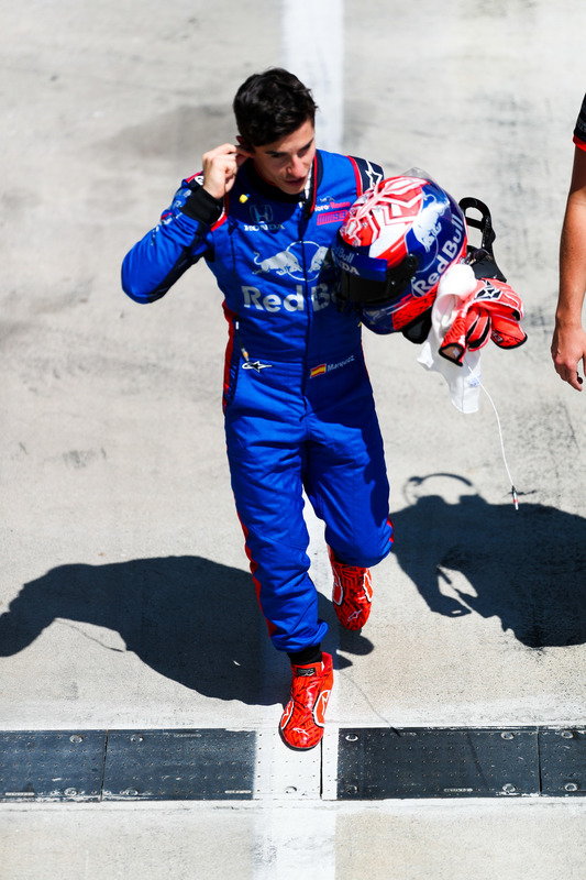 Marc Márquez, prueba el auto F1 de Toro Rosso