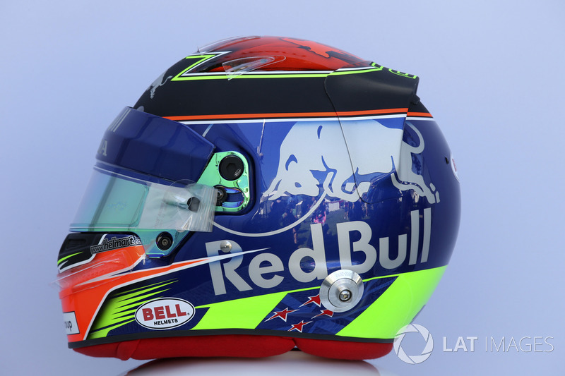 Le casque de Brendon Hartley, Scuderia Toro Rosso