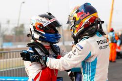 Ganador, Felix Rosenqvist, Mahindra Racing, segundo, Sébastien Buemi, Renault e.Dams