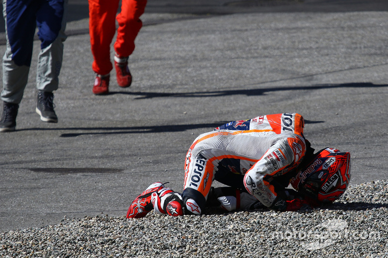 Marc Marquez, Repsol Honda Team, crash