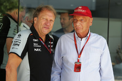 Robert Fernley, Sahara Force India F1 Subdirector de equipo con Niki Lauda, Mercedes Presidente no e