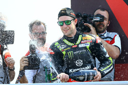 Podium: second place Jonathan Rea, Kawasaki Racing