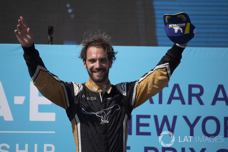 Jean-Eric Vergne, Techeetah, celebra su victoria