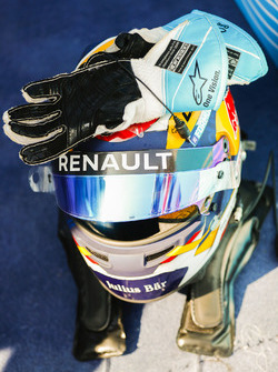 Le casque de Sébastien Buemi, Renault e.Dams