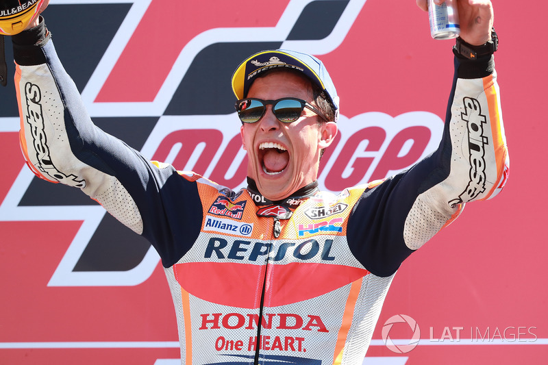 Подіум: переможець Марк Маркес, Repsol Honda Team