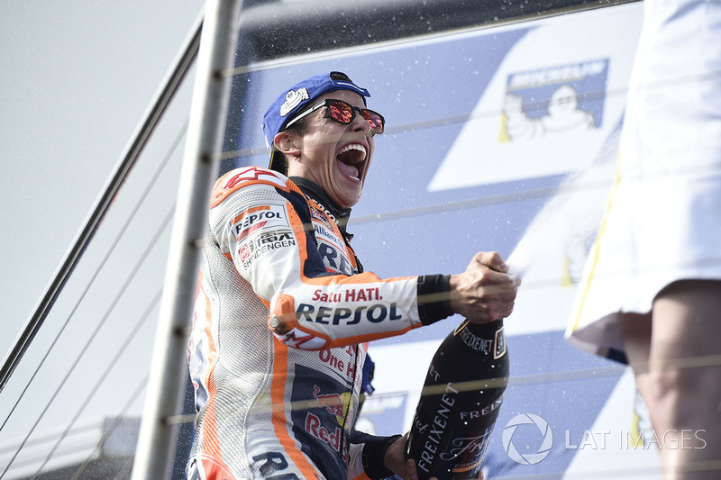 Podium: race winner Marc Marquez, Repsol Honda Team