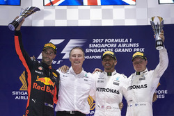 Podium: 1. Lewis Hamilton, Mercedes AMG F1; 2. Daniel Ricciardo, Red Bull Racing; 3. Valtteri Bottas
