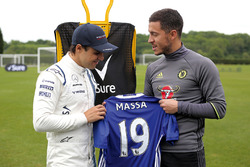 Felipe Massa, Williams with Chelsea FC player Eden Hazard