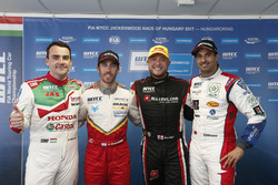 Conférence de presse, Norbert Michelisz, Honda Racing Team JAS, Honda Civic WTCC, Esteban Guerrieri, Campos Racing, Chevrolet RML Cruze TC1, Rob Huff, All-Inkl Motorsport, Citroën C-Elysée WTCC, Mehdi Bennani, Sébastien Loeb Racing, Citroën C-Elysée WTCC