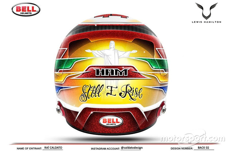 Casco de Lewis Hamilton