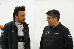 Fernando Alonso, McLaren et Peter Prodromou, ingénieur en chef de McLaren